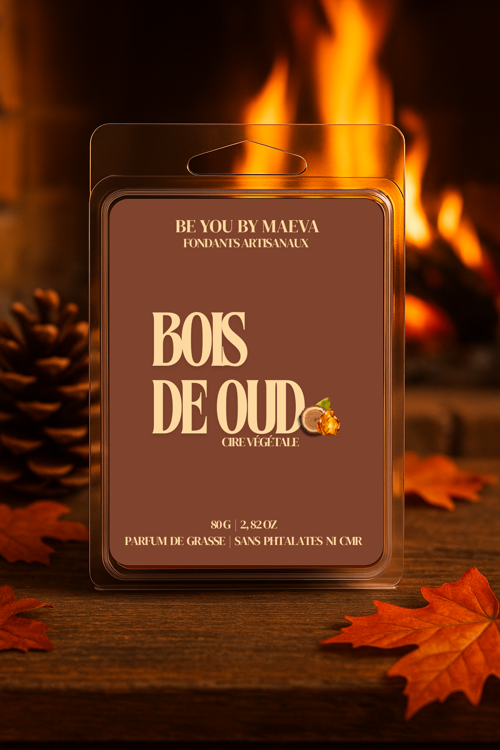Fondants Parfumés en Carrés à Couper – Bois de Oud –  (80g)