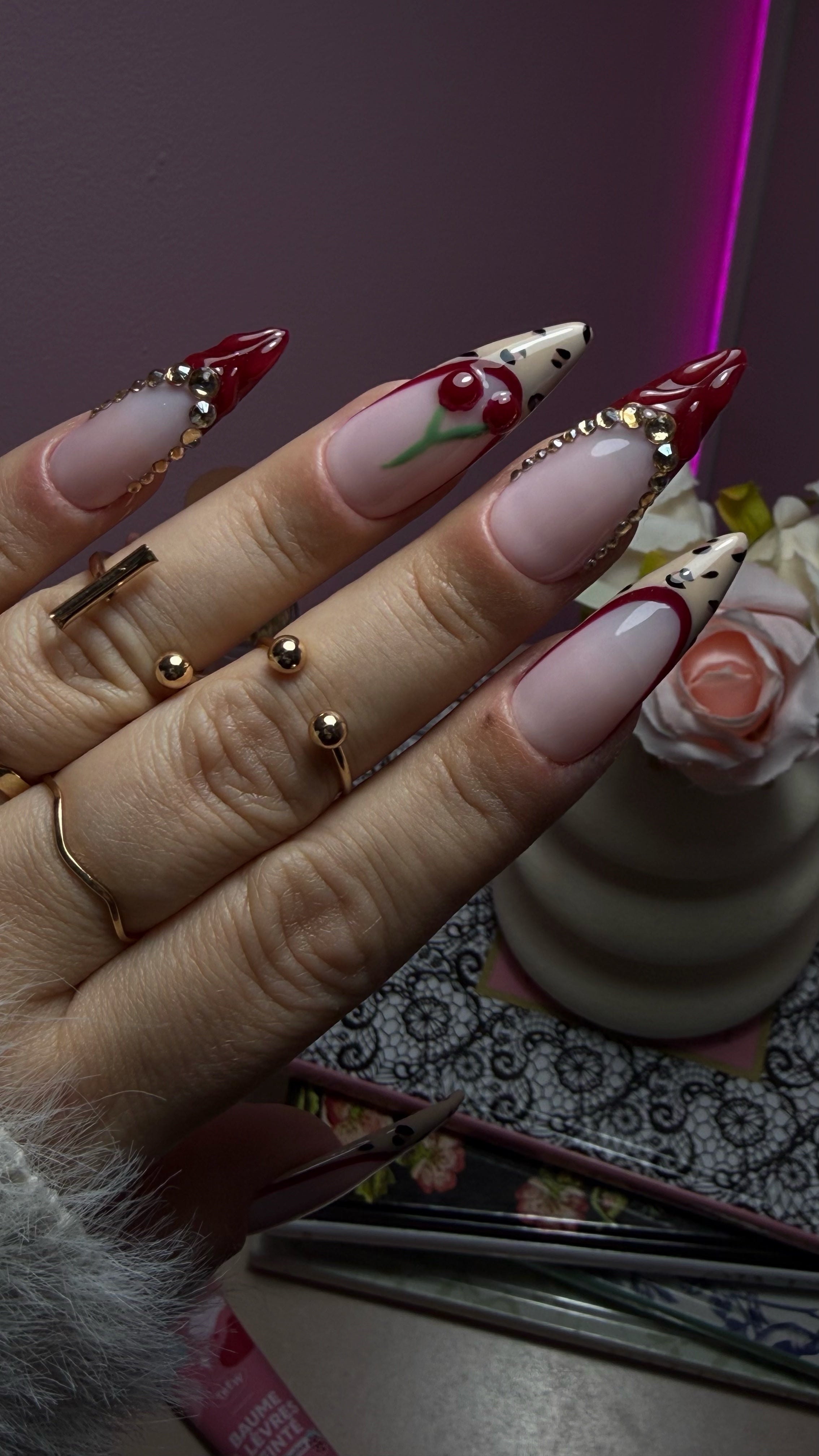 Faux-Ongles réutilisables - Cherry Wild