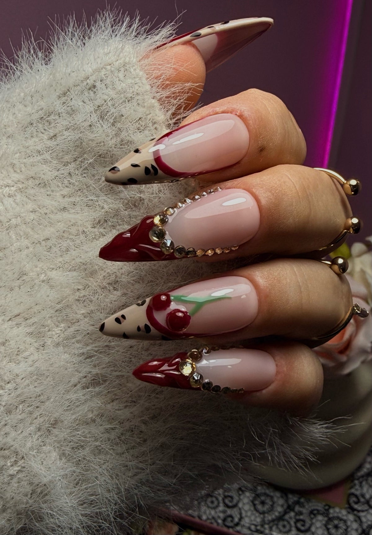 Faux-Ongles réutilisables - Cherry Wild