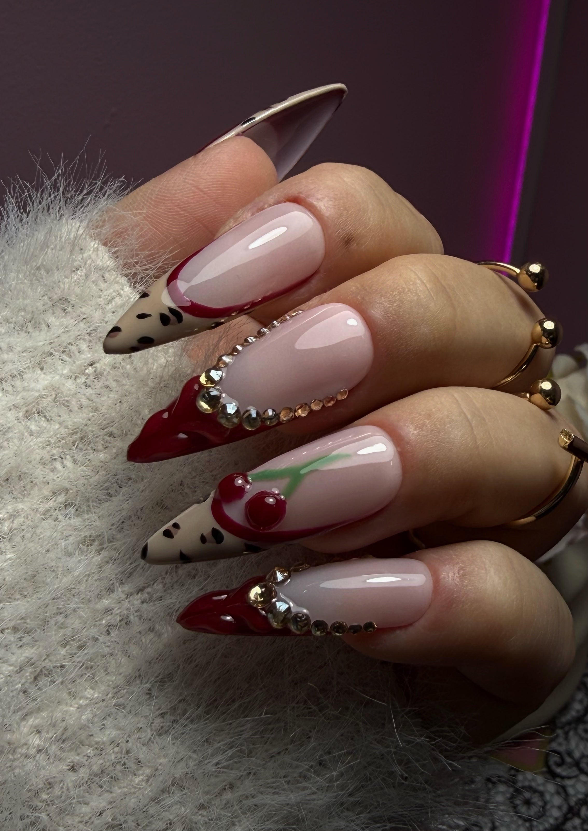 Faux-Ongles réutilisables - Cherry Wild