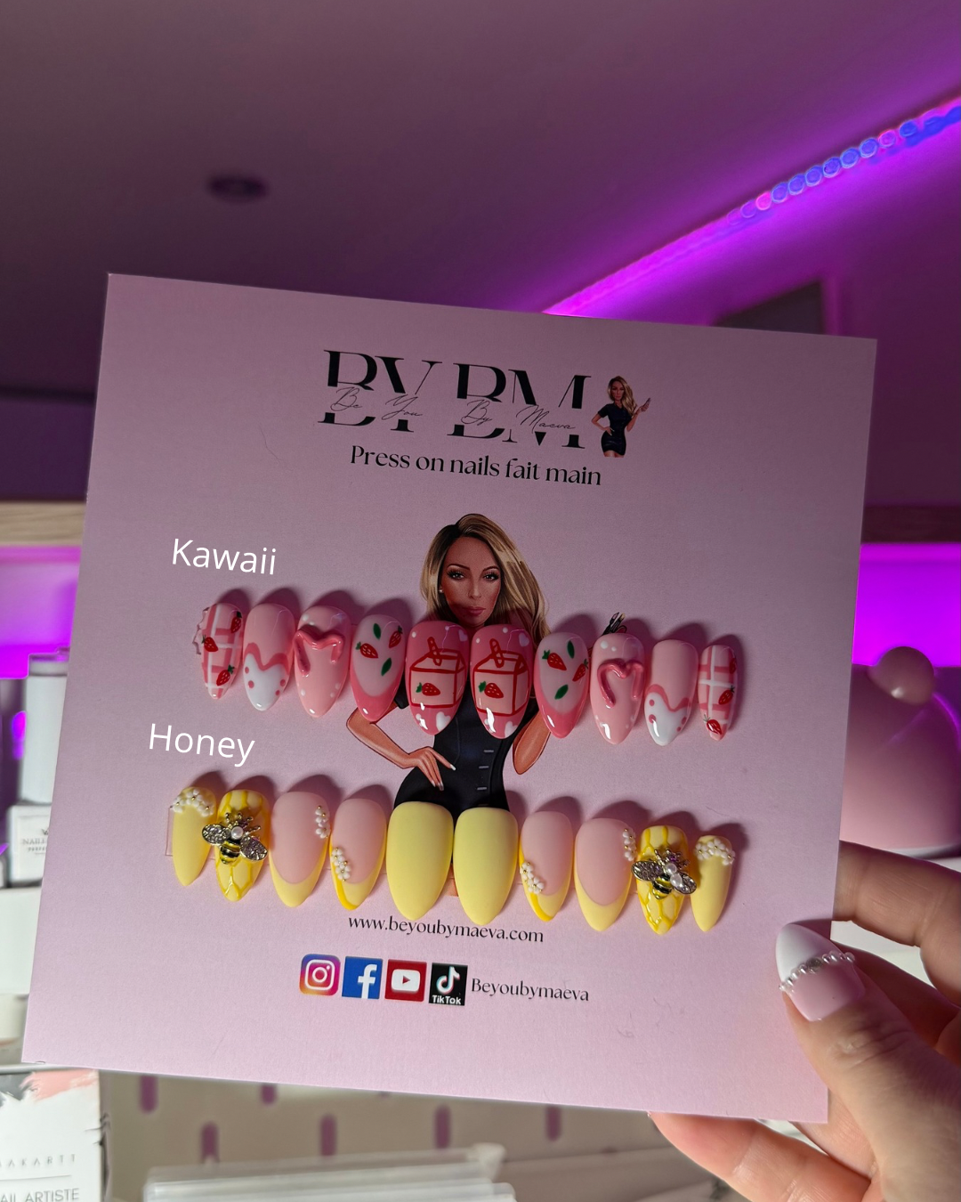 Faux-Ongles réutilisables - Kawaii