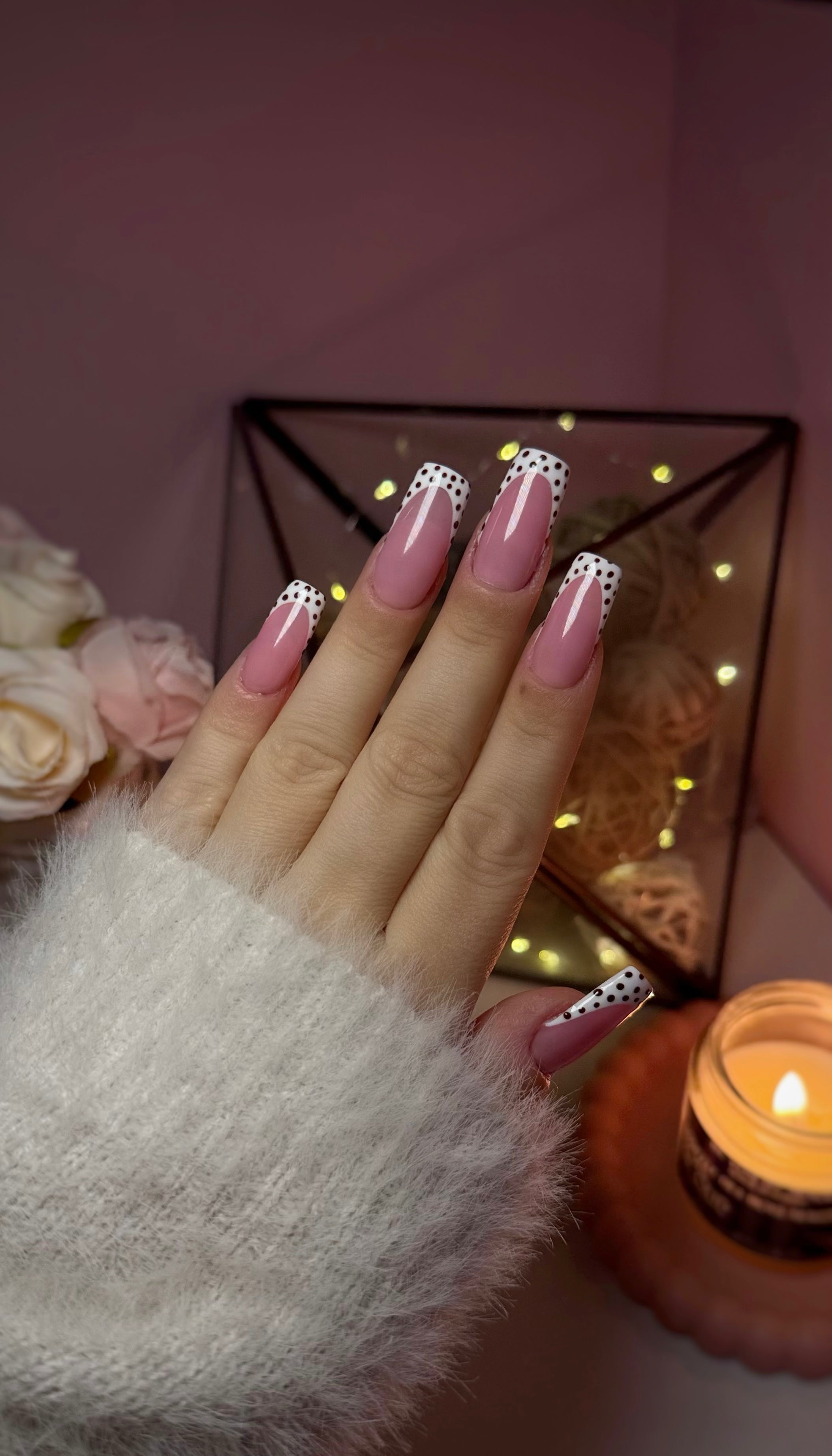 Faux-Ongles réutilisables - Polka dot