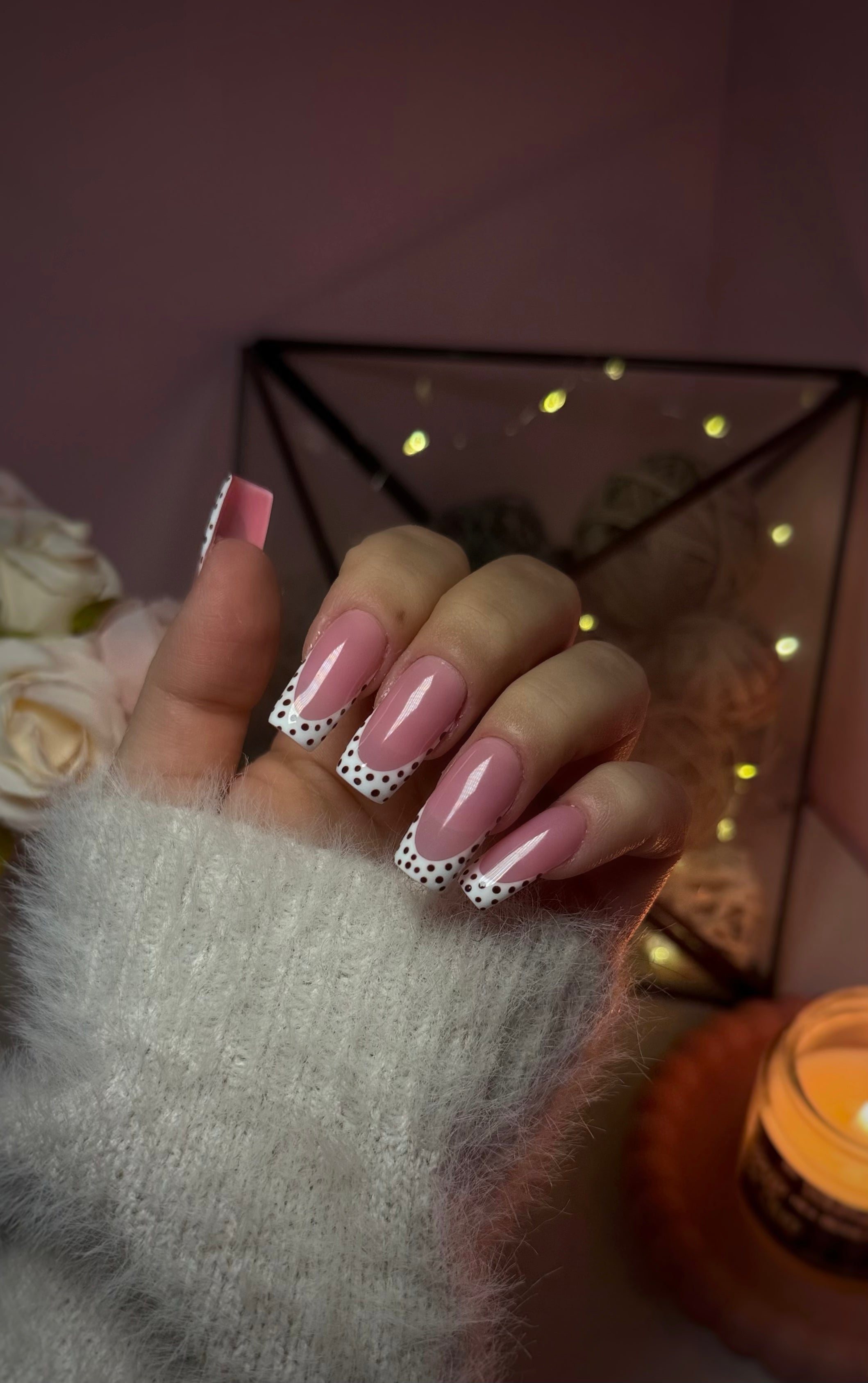 Faux-Ongles réutilisables - Polka dot