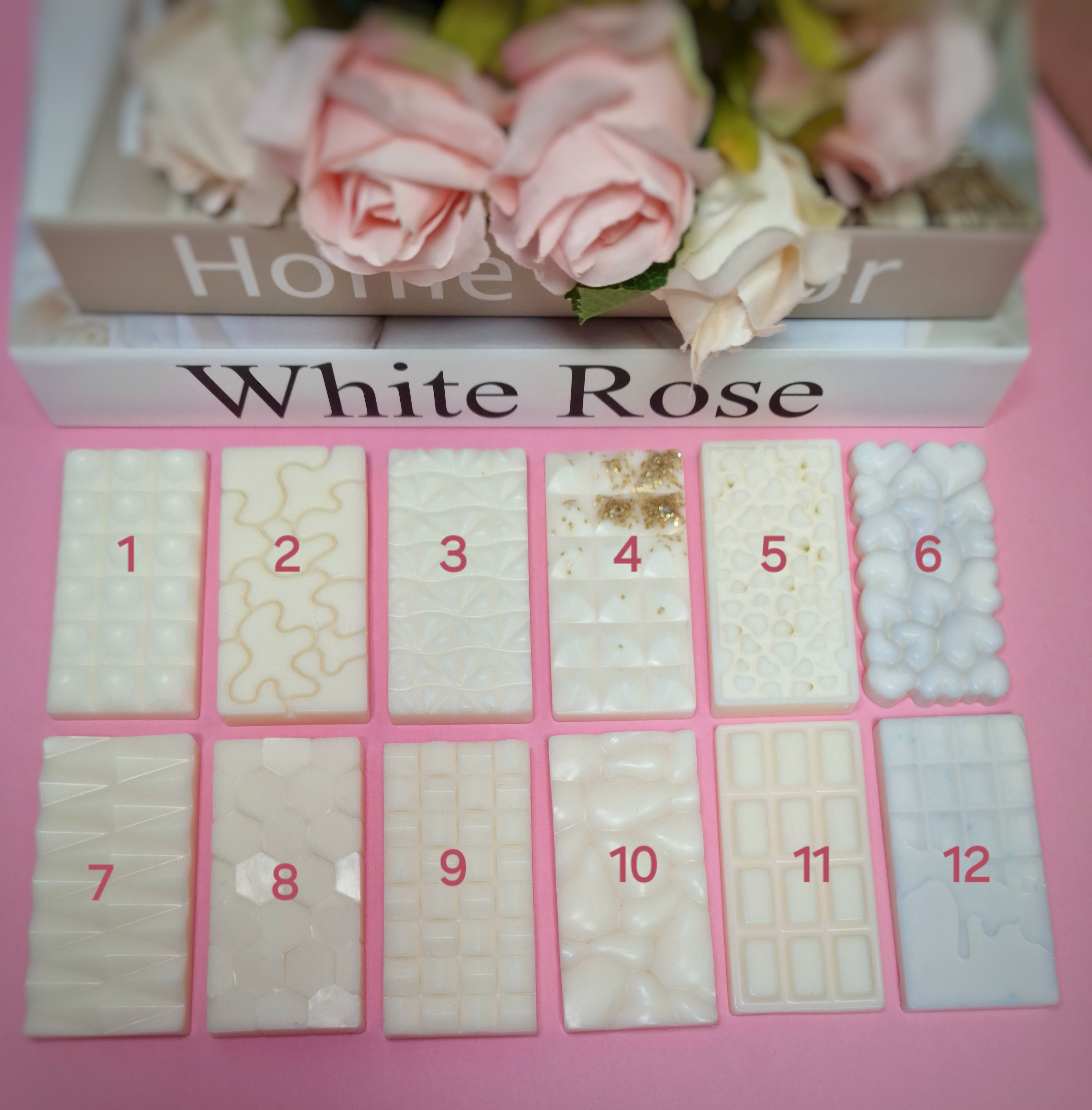 Fondants Parfumés – Tablette de Chocolat – Fait Main, Sans CMR ni Phtalates (Plusieurs options disponibles) 35g