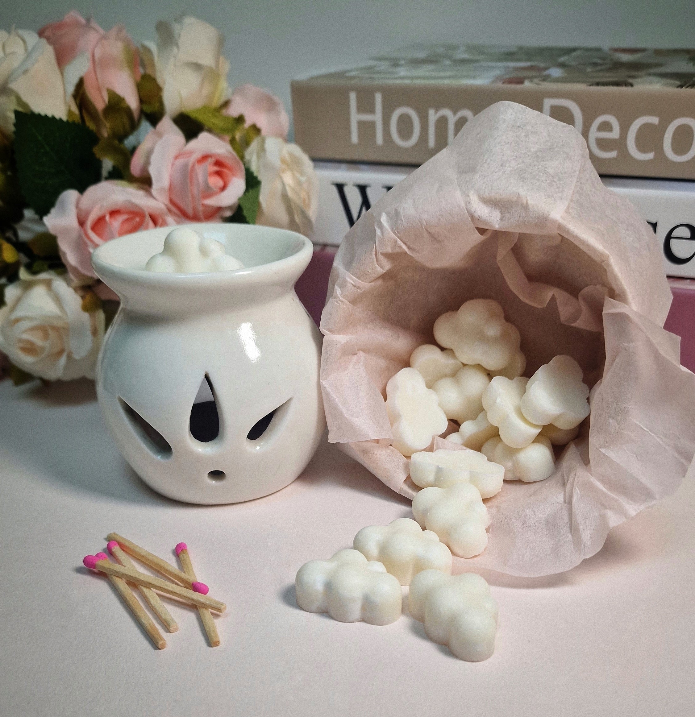 Fondants Parfumés Nuages – Faits Main avec Douceur, Sans CMR ni Phtalates (60g) ou (150g)