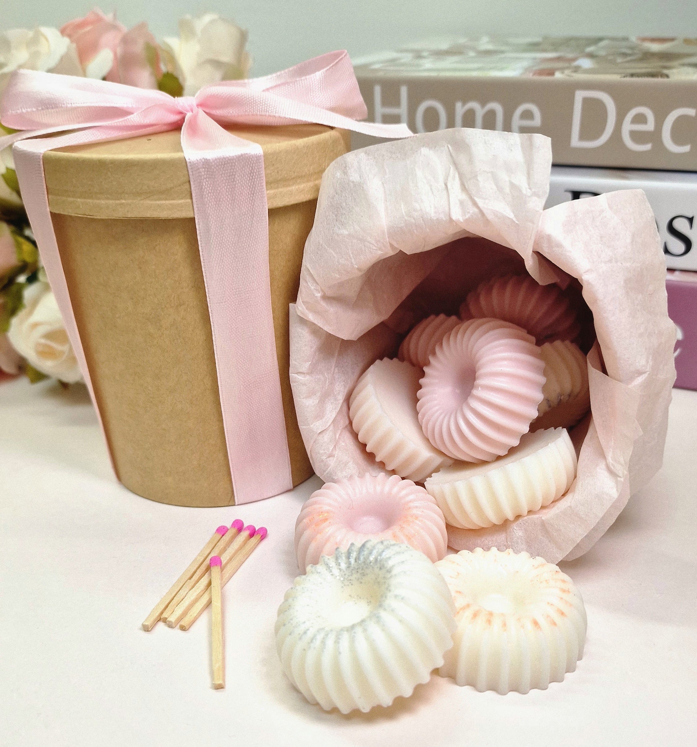 Fondants Cercles de Douceur - Cire Végétale – Parfum de Grasse – Sans CMR ni Phtalates (150g)