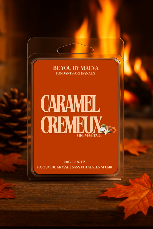 Fondants Parfumés en Carrés à Couper – Caramel crémeux  –  (80g)