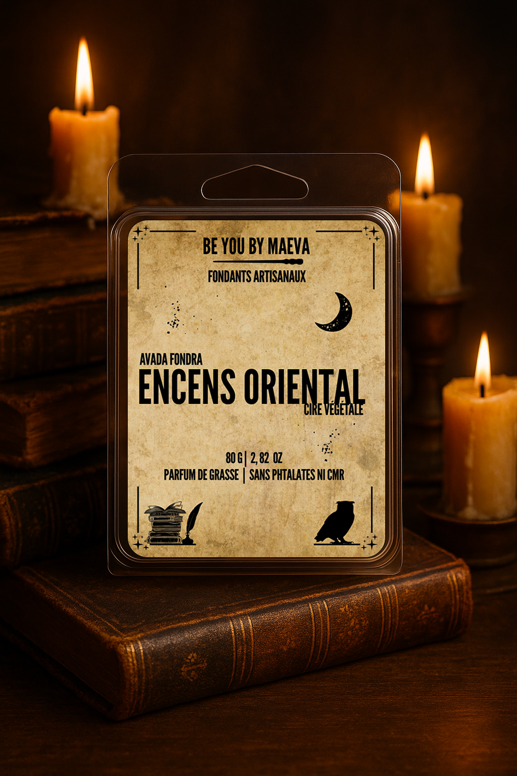 Fondants Parfumés en Carrés à Couper – Encens oriental  –  (80g)