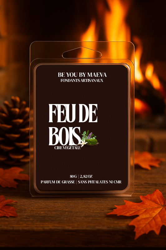 Fondants Parfumés en Carrés à Couper – Feu de bois –  (80g)