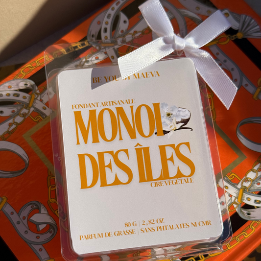 Fondants Parfumés en Carrés à Couper – Monoï des Îles –  (80g)