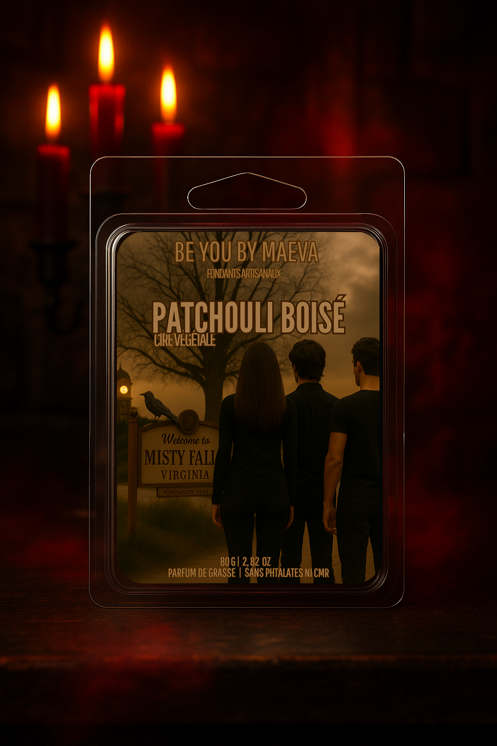 Fondants Parfumés en Carrés à Couper – Patchouli boisé –  (80g)