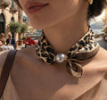Foulard Ras-du-Cou «  Choker Léopard » – L'Élégance Dolce Vita