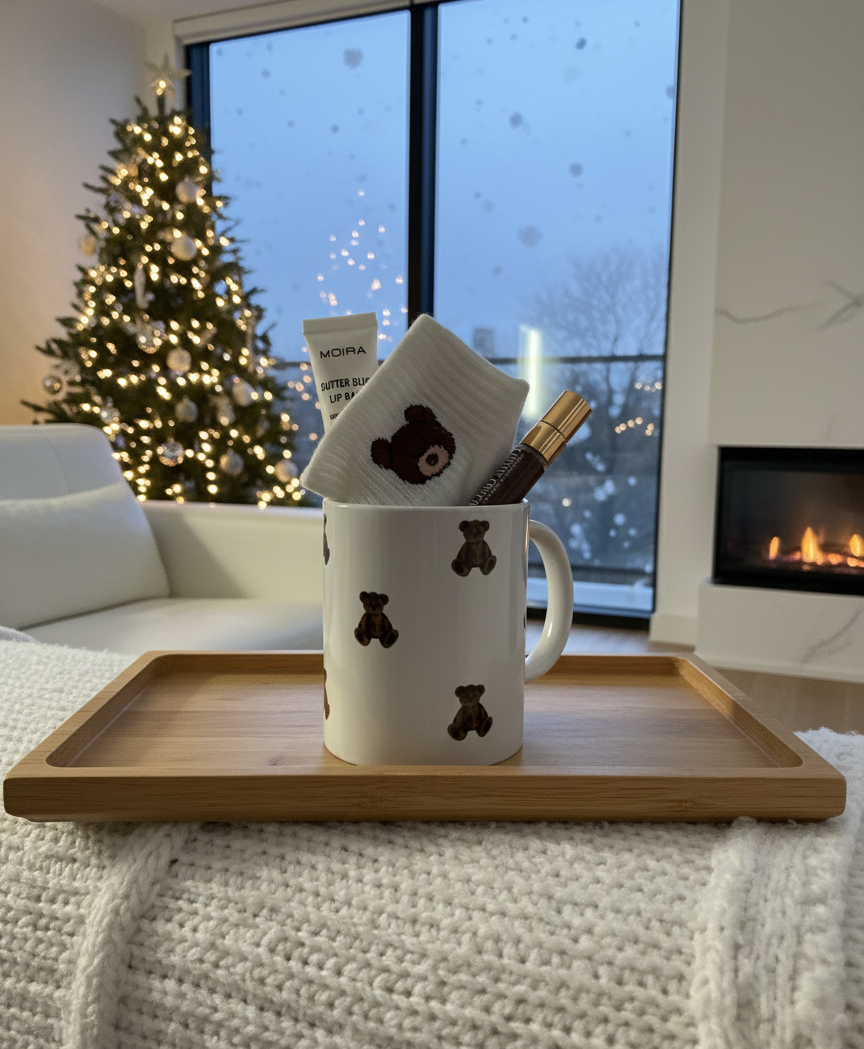 Coffret Douceur d'hiver –  Mug Ourson & Instants Gourmands – Edition Noël