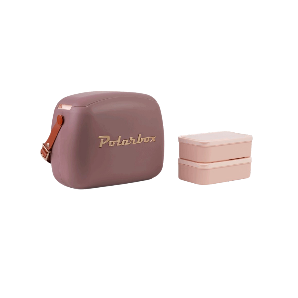 Glacières Vintage CoolerBag Mauve & Or - Polarbox 6L - PRÉCOMMANDE