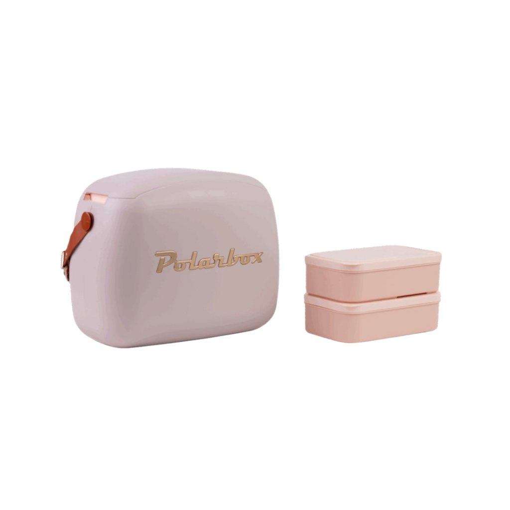 Glacières Vintage CoolerBag Perle & Or - Polarbox 6L - PRÉCOMMANDE