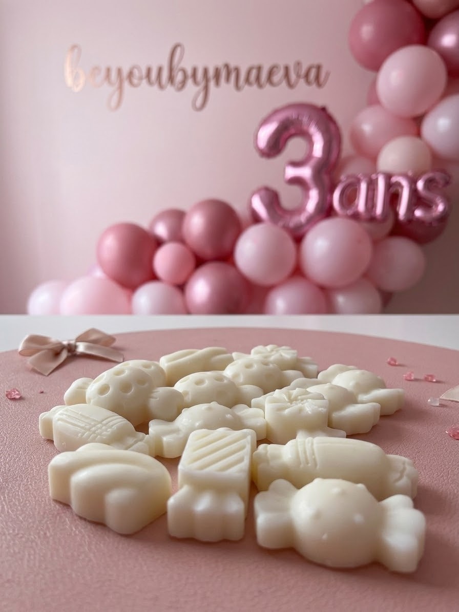 Fondants Parfumés BONBONS 3ANS BEYOUBYMAEVA (30g) ou (60g) ou (150g) – Faits Main avec Amour, Sans CMR ni Phtalates