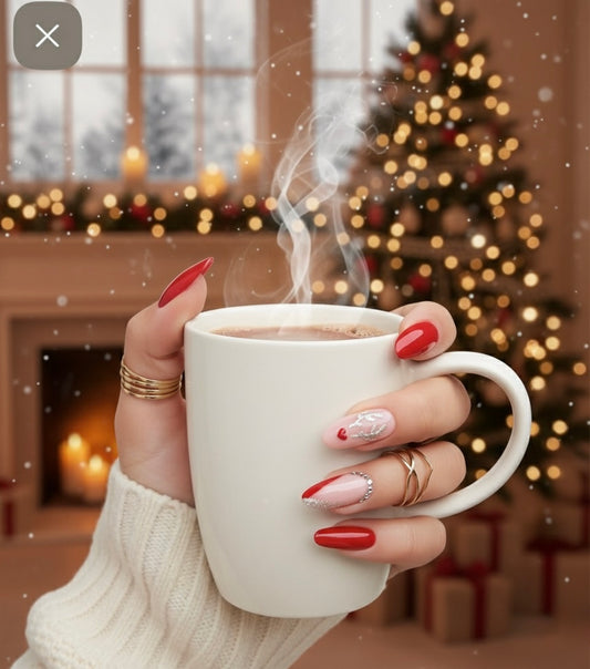 Faux-Ongles réutilisables - Petit rêne - Edition Noël