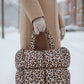 Sac Matelassé “Léopard d’Hiver” – L’audace douce et sauvage - PRECOMMANDE