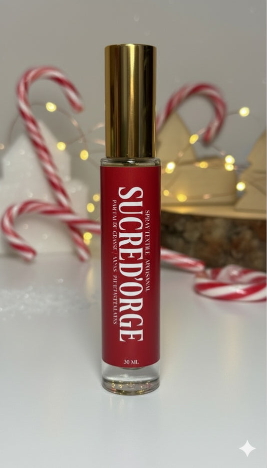 Spray Textile Artisanal – Senteur Sucre d'orge - 30 ml