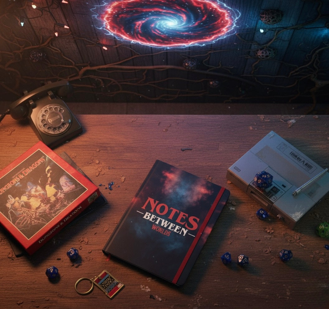 Carnet A5  “Notes Between Worlds” – Écriture mystique & échos du Monde À L’Envers