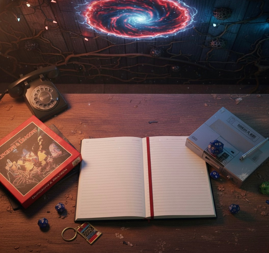 Carnet A5  “Notes Between Worlds” – Écriture mystique & échos du Monde À L’Envers