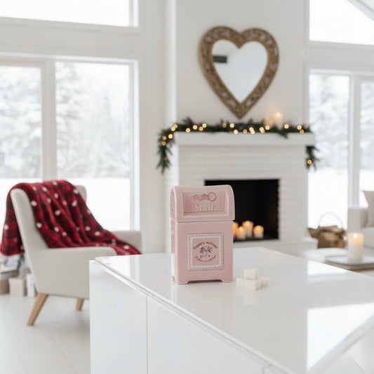 Brûleur à fondants “Cupidon’s Mail” – Rose poudré & douceur romantique