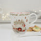 Tasse avec cuillère de Noël "Veillée au Coin du Feu" – Porcelaine 350 ml