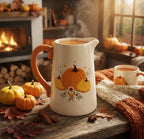 Pichet-Vase "Récolte d'Automne & Citrouilles" - ÉDITION AUTOMNE / BRUNCH - PRÉCOMMANDE