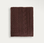 Couverture en maille – Chocolat – 130 x 170 cm - PRÉCOMMANDE