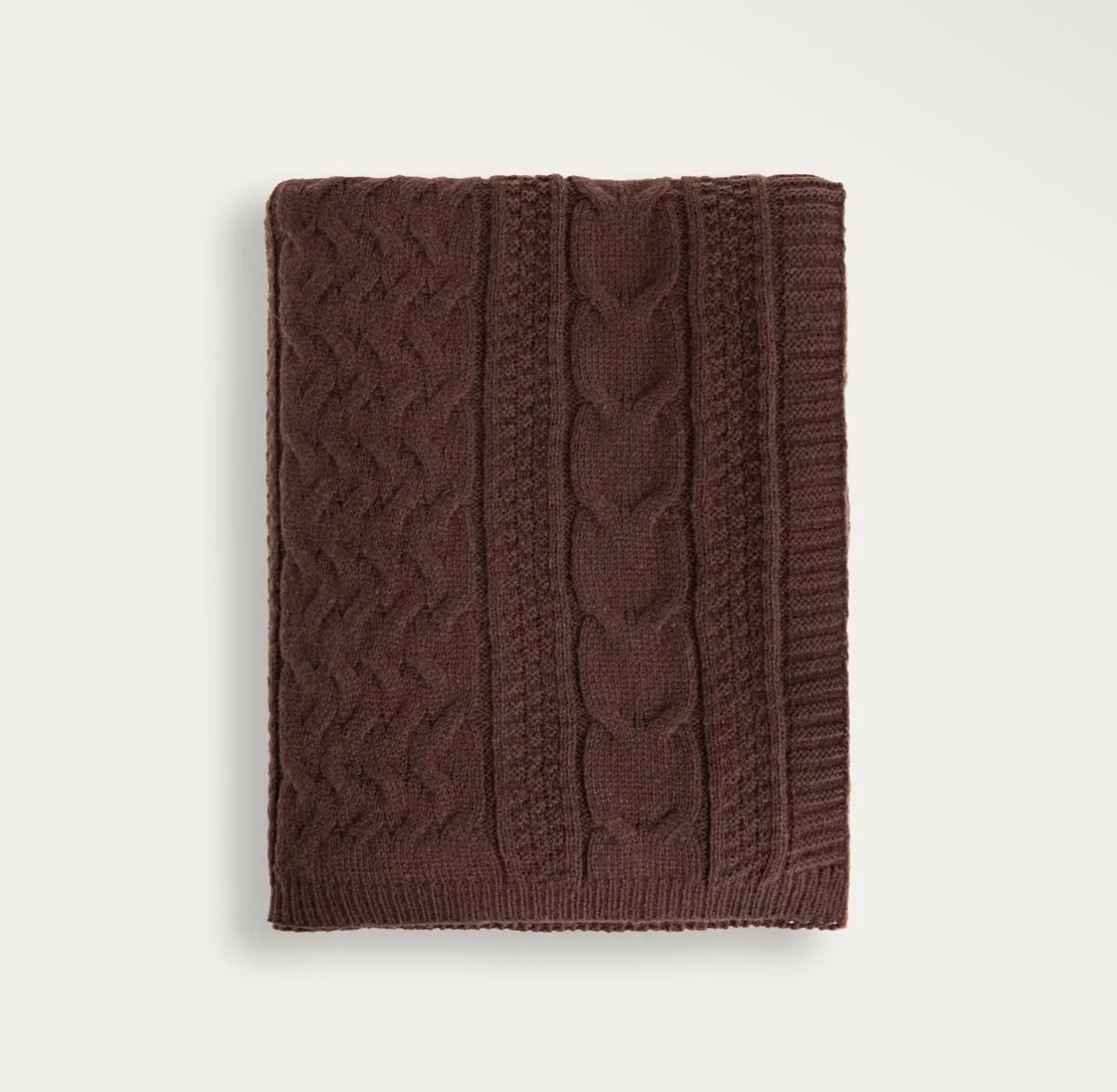 Couverture en maille – Chocolat – 130 x 170 cm - PRÉCOMMANDE