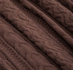 Couverture en maille – Chocolat – 130 x 170 cm - PRÉCOMMANDE