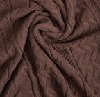 Couverture en maille – Chocolat – 130 x 170 cm - PRÉCOMMANDE