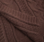 Couverture en maille – Chocolat – 130 x 170 cm - PRÉCOMMANDE