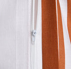 Parure de lit en coton de 115 g/m²– rayures couleur caramel Orangé – 220 x 200 cm - PRÉCOMMANDE