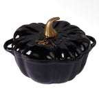 NOUVEAUTÉ ! Cocotte Citrouille Noir - Fonte émaillée durable - 2,2 L - PRÉCOMMANDE - Édition Limitée