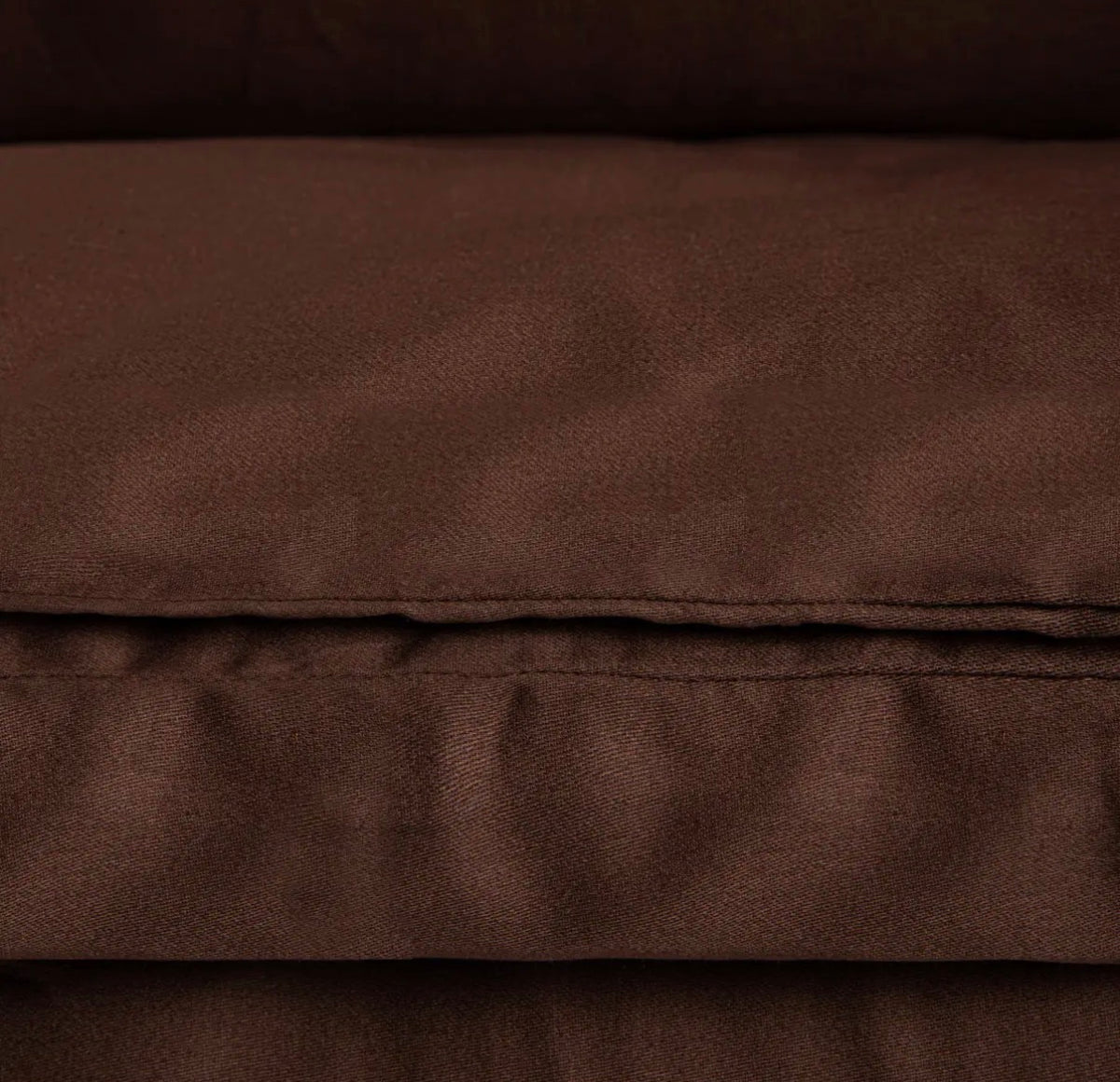 Parure de lit en Satin de Coton chocolat de 120 g/m² – 160 x 200 cm - PRÉCOMMANDE