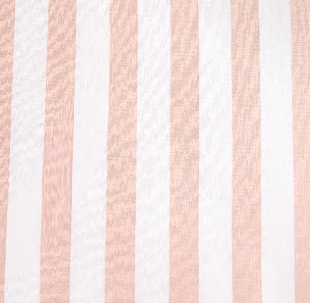Parure de lit en coton de 110 g/m²– rayures couleur rose et blanche – 140 x 200 cm - PRÉCOMMANDE