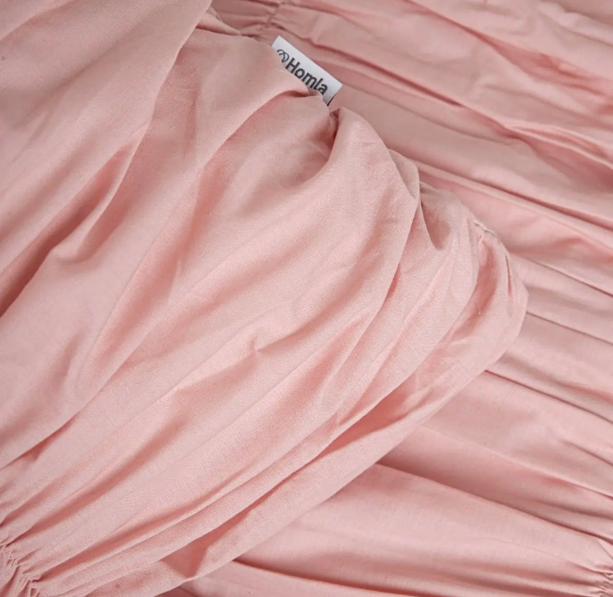 Parure de lit en coton rose de 110 g/m²– à Surpiqûres Décoratives – 160 x 200 cm - PRÉCOMMANDE