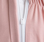 Parure de lit en coton rose de 110 g/m²– à Surpiqûres Décoratives – 160 x 200 cm - PRÉCOMMANDE
