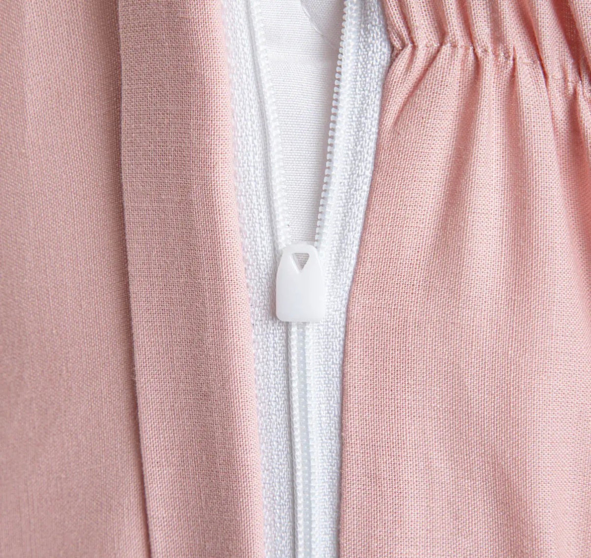Parure de lit en coton rose de 110 g/m²– à Surpiqûres Décoratives – 160 x 200 cm - PRÉCOMMANDE