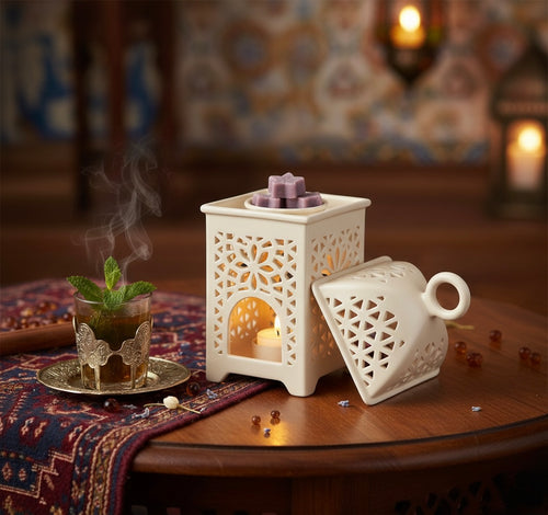 Brûleur à fondants “Lanterne Lumière d'Orient” – Sérénité Royale