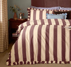 Parure de lit Birdies – Babeurre et chocolat – Plusieurs dimensions - PRÉCOMMANDE