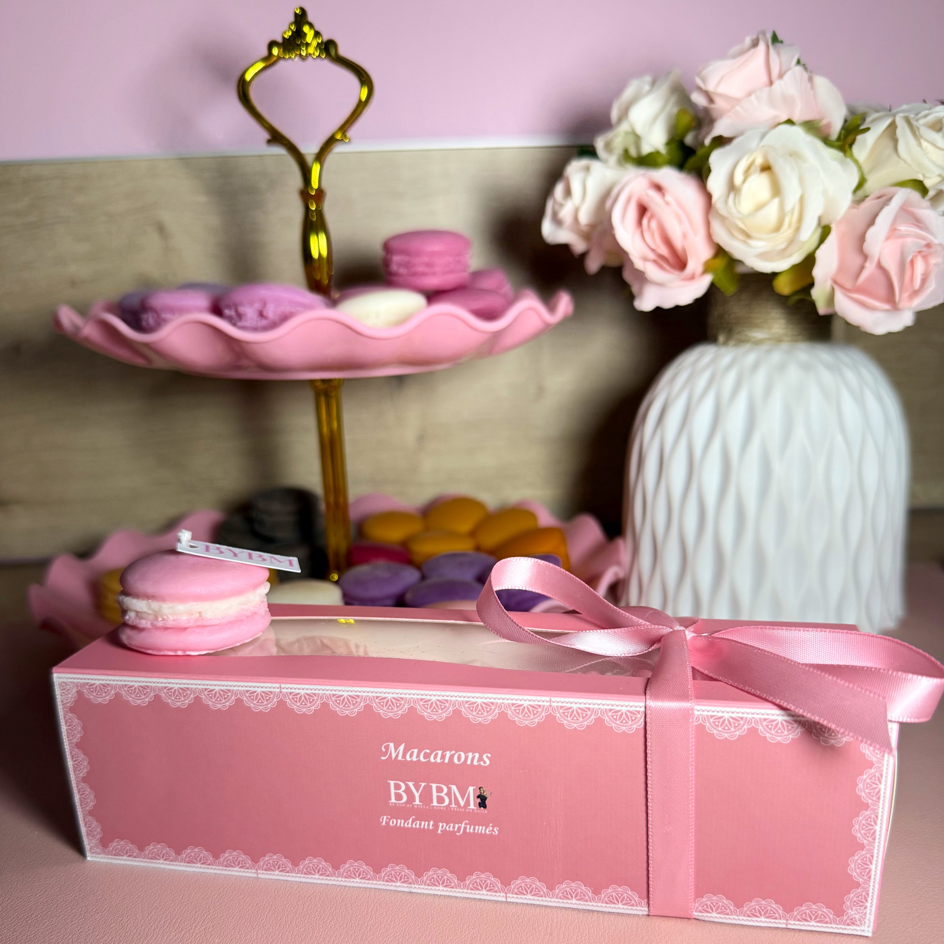 Coffret -  Bougies Six Macarons