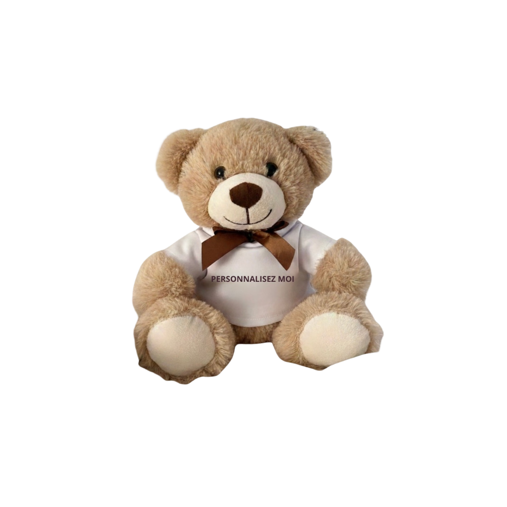 L’Ourson Câlin « Message du Cœur » - Personnalisable