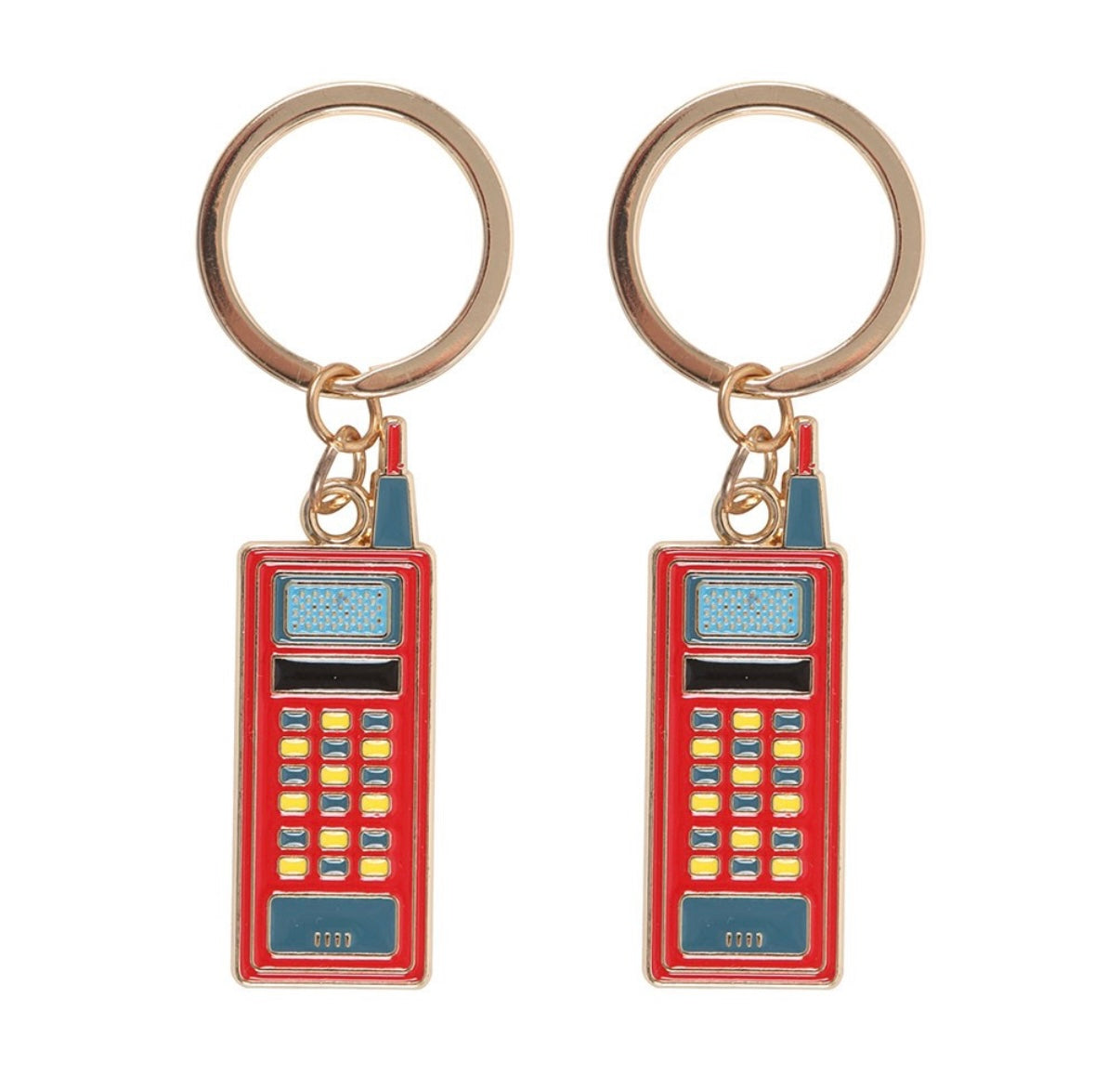 Lot de 2 Porte-clés “Walkie-Talkie Friendship” – Signal d’amitié fort & vibes d’Hawkins