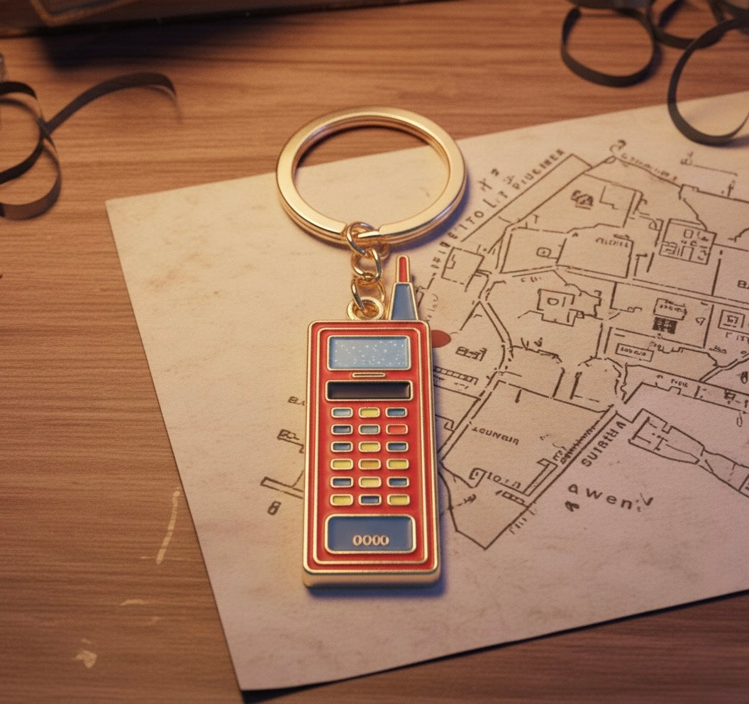 Lot de 2 Porte-clés “Walkie-Talkie Friendship” – Signal d’amitié fort & vibes d’Hawkins