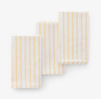 Lot de 3 Torchons de Cuisine à Rayures Jacquard – Gamusi - 45 x 70 cm – certifiée OEKO-TEX® STANDARD 100 - (Plusieurs couleurs aux choix)