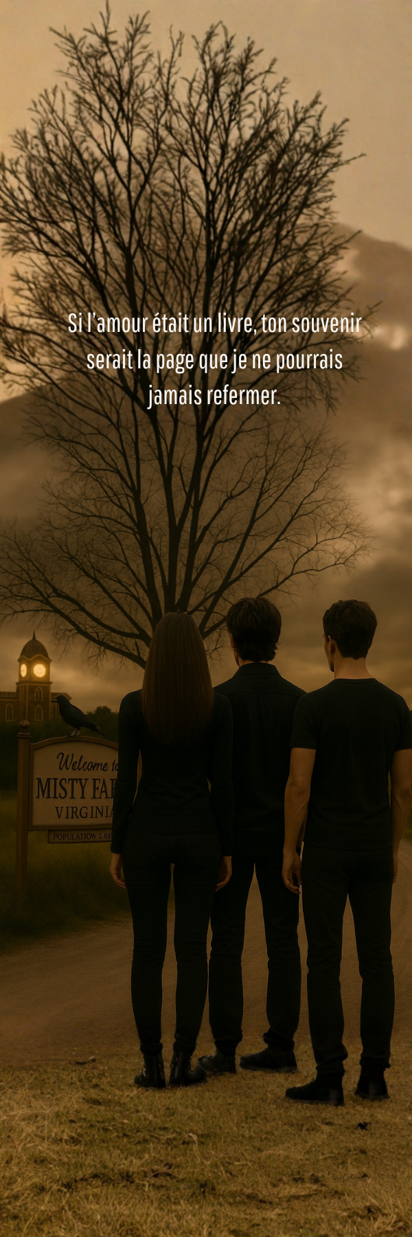 Marque-pages faits main “Si l’amour était un livre, ton souvenir serait la page que je ne pourrais jamais refermer."