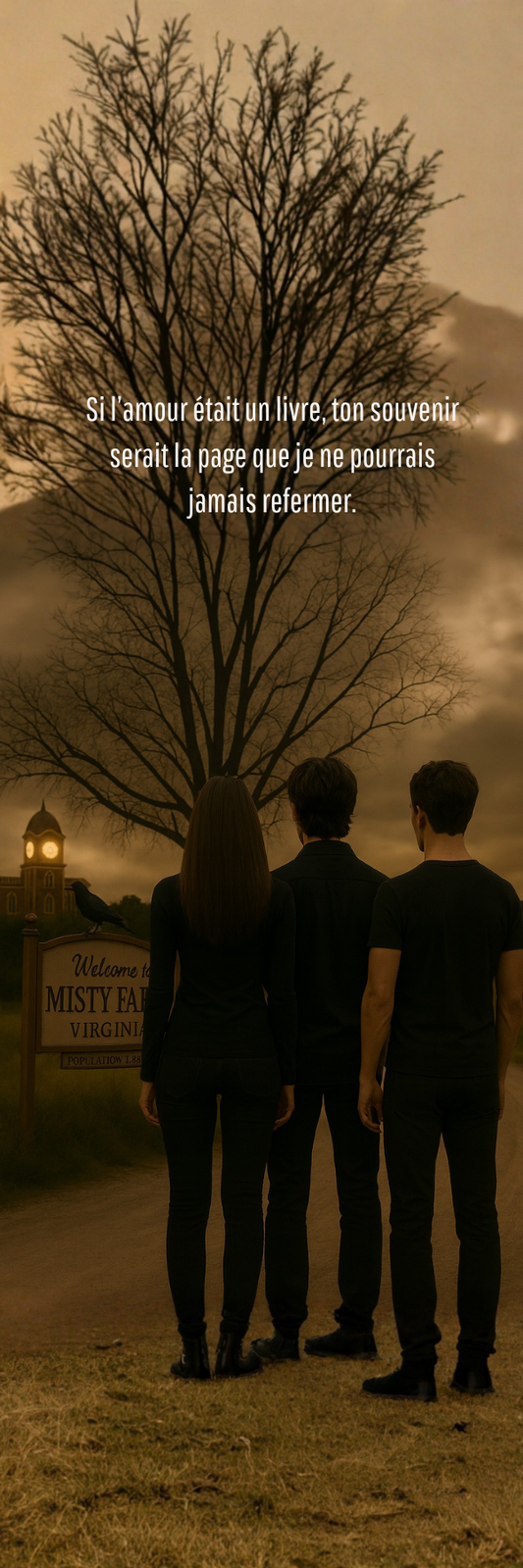 Marque-pages faits main “Si l’amour était un livre, ton souvenir serait la page que je ne pourrais jamais refermer."