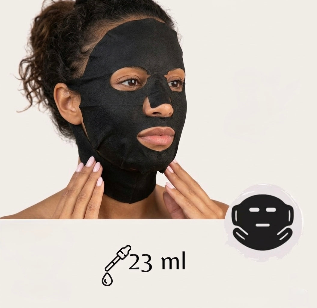 Masque Tissu au Charbon Actif de Bambou – Pureté & Lifting - PRÉCOMMANDE